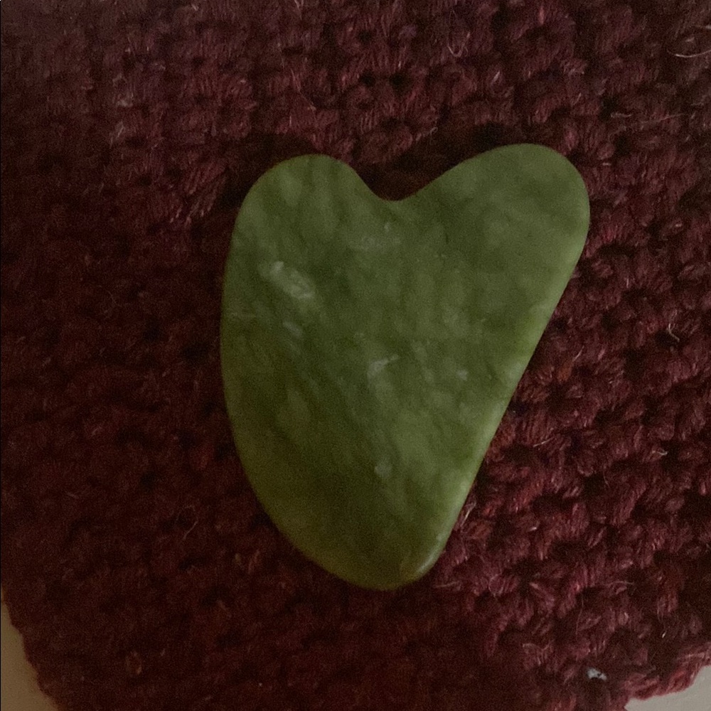 Green Heart-Shaped Gua Sha.